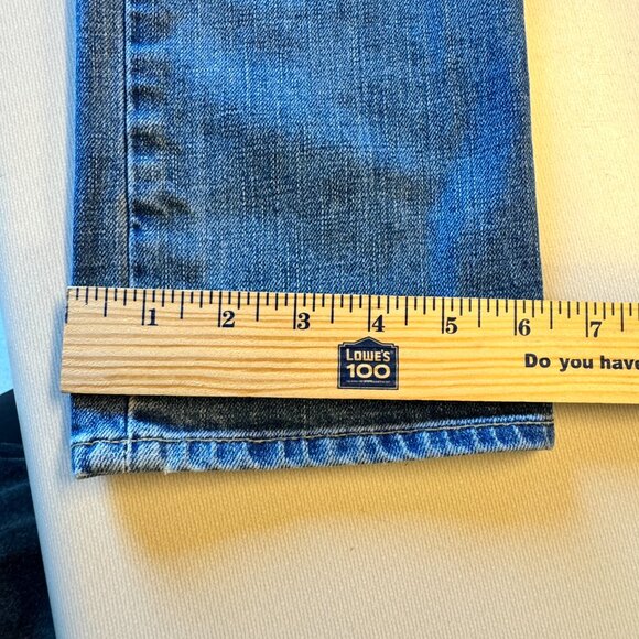 Gap 1969 Jeans Mens 31x32 Skinny Pool Shark Wash Distressed - Picture 12 of 15